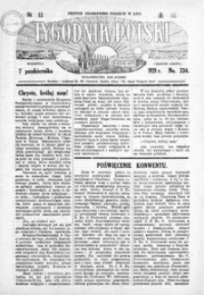 Tygodnik Polski : jedyne czasopismo polskie w Azji. 1928, R. 7, nr 334-336 (październik)