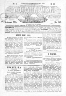 Tygodnik Polski : jedyne czasopismo polskie w Azji. 1929, R. 7, nr 347-348, 350 (styczeń)