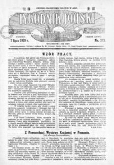 Tygodnik Polski : jedyne czasopismo polskie w Azji. 1929, R. 8, nr 373-374 (lipiec)
