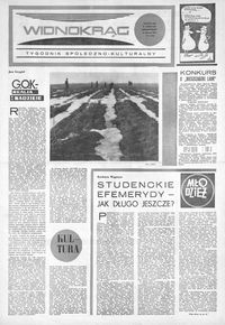 Widnokrąg : tygodnik społeczno-kulturalny. 1973, nr 4 (27 stycznia)