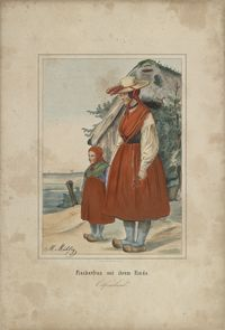 Fischerfrau mit ihrem Kinde. Ostfriesland