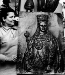 [Portret królowej Jadwigi w wykonaniu Marii Stelczyk z Jarosławia] [Fotografia]