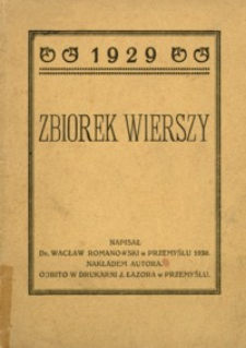 Zbiorek wierszy : 1929