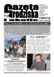 Gazeta z Grodziska i okolic : biuletyn informacyjny mieszkańców gminy. 2007, nr 1