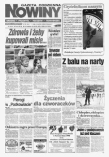 Nowiny : gazeta codzienna. 1997/1998, nr 253, nr 1-21 (grudzień / styczeń)