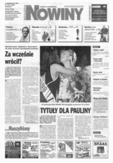 Nowiny : gazeta codzienna. 1999, nr 192-212 (październik)
