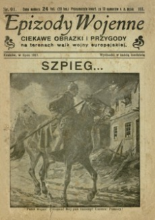 Epizody Wojenne : ciekawe obrazki i przygody na terenach walk wojny europejskiej. 1917, R. 3, nr 91 (lipiec)