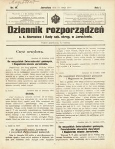 Dziennik rozporządzeń c. k. Starostwa i Rady szk[olnej] okręg[owej] w Jarosławiu. 1900, R. 1, nr 10 (maj)