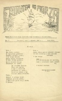 Frontem do morza : organ Międzyszkolnego Komitetu Ligi Morskiej i Kolonialnej. 1937, R. 8, nr 1 (czerwiec)