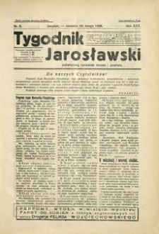 Tygodnik Jarosławski : poświęcony sprawom miasta i powiatu. 1928, R. 25, nr 8 (luty)