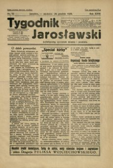 Tygodnik Jarosławski : poświęcony sprawom miasta i powiatu. 1929, R. 26, nr 52 (grudzień)