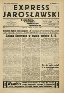 Express Jarosławski : bezpartyjne, niezależne czasopismo tygodniowe. 1929, R. 2, nr 12 (marzec)