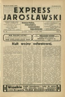 Express Jarosławski : bezpartyjne, niezależne czasopismo tygodniowe. 1930, R. 3, nr 31 (sierpień)