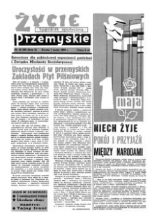 Życie Przemyskie : tygodnik społeczny. 1968, R. 2, nr 18 (26) (1 maja)