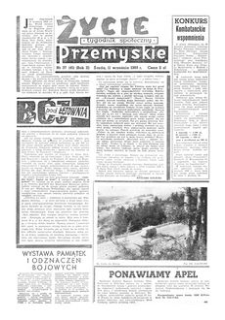 Życie Przemyskie : tygodnik społeczny. 1968, R. 2, nr 37 (45) (11 września)