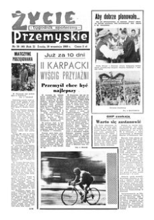 Życie Przemyskie : tygodnik społeczny. 1968, R. 2, nr 38 (46) (18 września)
