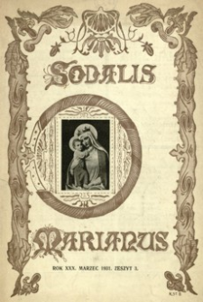 Sodalis Marianus. 1931, R. 30, nr 3 (marzec)