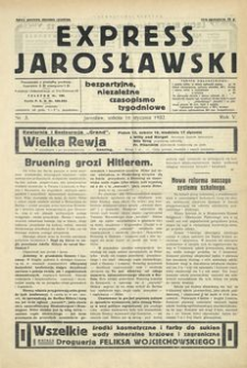Express Jarosławski : bezpartyjne, niezależne czasopismo tygodniowe. 1932, R. 5, nr 3 (styczeń)