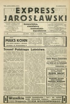 Express Jarosławski : bezpartyjne, niezależne czasopismo tygodniowe. 1932, R. 5, nr 36 (wrzesień)