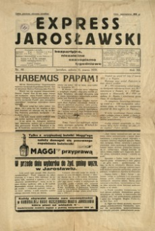 Express Jarosławski : bezpartyjne, niezależne czasopismo tygodniowe. 1939, R. 12, nr 10 (marzec)