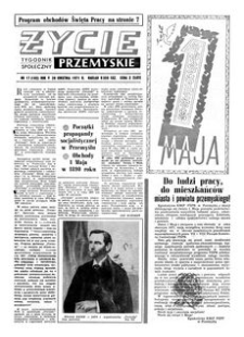 Życie Przemyskie : tygodnik społeczny. 1971, R. 5, nr 17 (182) (28 kwietnia)