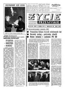 Życie Przemyskie : tygodnik społeczny. 1971, R. 5, nr 22 (187) (2 czerwca)