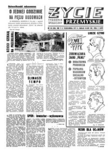 Życie Przemyskie : tygodnik społeczny. 1971, R. 5, nr 40 (205) (6 października)