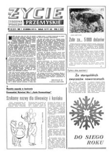 Życie Przemyskie : tygodnik społeczny. 1971, R. 5, nr 52 (217) (29 grudnia)