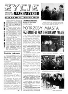 Życie Przemyskie : tygodnik społeczny. 1972, R. 6, nr 21 (238) (24 maja)