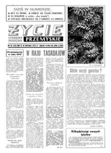 Życie Przemyskie : tygodnik społeczny. 1972, R. 6, nr 38 (255) (20 września)