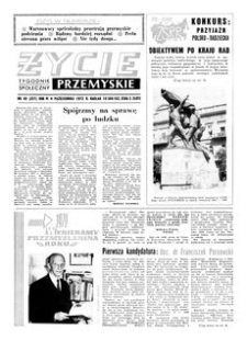 Życie Przemyskie : tygodnik społeczny. 1972, R. 6, nr 40 (257) (4 października)