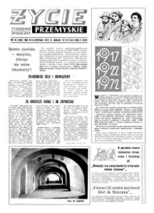 Życie Przemyskie : tygodnik społeczny. 1972, R. 6, nr 45 (262) (8 listopada)