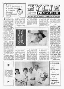 Życie Przemyskie : tygodnik społeczny. 1973, R. 7, nr 35 (304) (29 sierpnia)