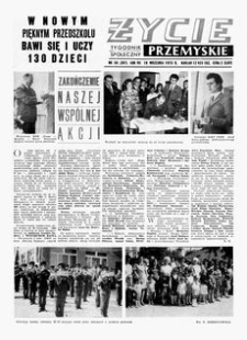 Życie Przemyskie : tygodnik społeczny. 1973, R. 7, nr 38 (307) (19 września)