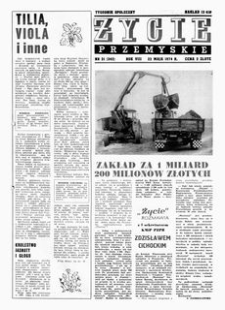 Życie Przemyskie : tygodnik społeczny. 1974, R. 8, nr 21 (342) (22 maja)