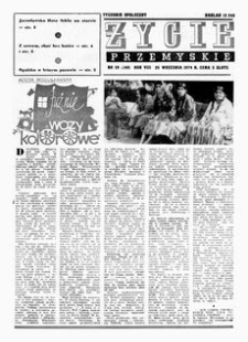 Życie Przemyskie : tygodnik społeczny. 1974, R. 8, nr 39 (360) (25 września)