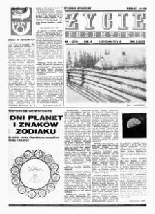 Życie Przemyskie : tygodnik społeczny. 1975, R. 9, nr 1 (374) (1 stycznia)