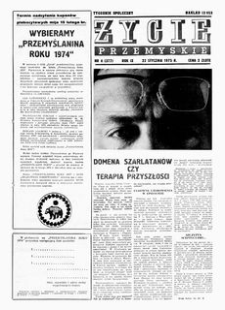 Życie Przemyskie : tygodnik społeczny. 1975, R. 9, nr 4 (377) (22 stycznia)