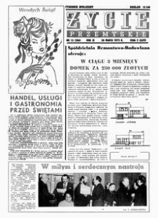 Życie Przemyskie : tygodnik społeczny. 1975, R. 9, nr 13 (386) (26 marca)