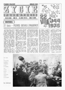 Życie Przemyskie : tygodnik społeczny. 1975, R. 9, nr 29 (402) (16 lipca)
