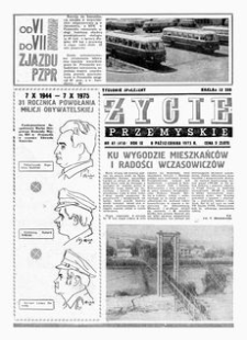 Życie Przemyskie : tygodnik społeczny. 1975, R. 9, nr 41 (414) (8 października)