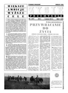 Życie Przemyskie : tygodnik społeczny. 1976, R. 10, nr 1 (427) (7 stycznia)