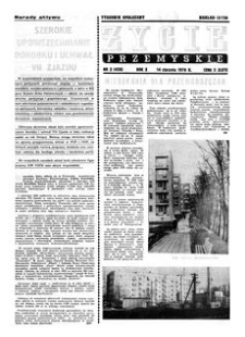 Życie Przemyskie : tygodnik społeczny. 1976, R. 10, nr 2 (428) (14 stycznia)