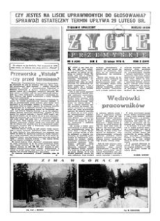 Życie Przemyskie : tygodnik społeczny. 1976, R. 10, nr 8 (434) (25 lutego)
