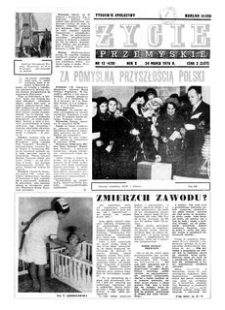 Życie Przemyskie : tygodnik społeczny. 1976, R. 10, nr 12 (438) (24 marca)