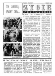 Życie Przemyskie : tygodnik społeczny. 1976, R. 10, nr 46 (472) (17 listopada)