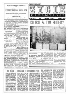 Życie Przemyskie : tygodnik społeczny. 1976, R. 10, nr 49 (475) (8 grudnia)