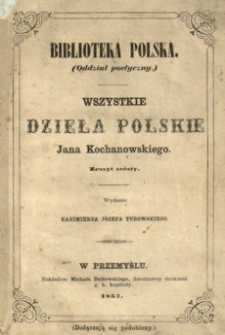 Wszystkie dzieła polskie Jana Kochanowskiego