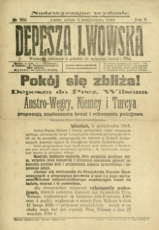 Depesza Lwowska. 1918, R. 5, nr 266 (5 października)