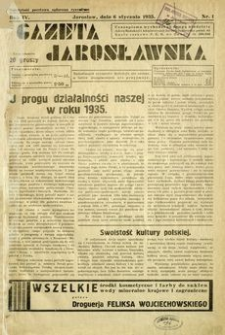 Gazeta Jarosławska. 1935, R. 4, nr 1 (6 stycznia)